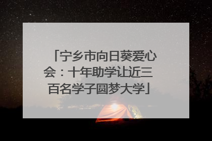 宁乡市向日葵爱心会：十年助学让近三百名学子圆梦大学