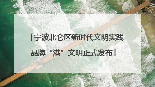 宁波北仑区新时代文明实践品牌“港”文明正式发布