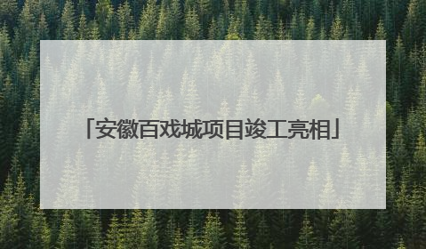 安徽百戏城项目竣工亮相