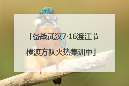 备战武汉7·16渡江节 横渡方队火热集训中