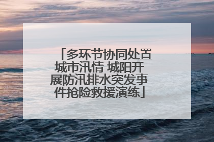 多环节协同处置城市汛情 城阳开展防汛排水突发事件抢险救援演练