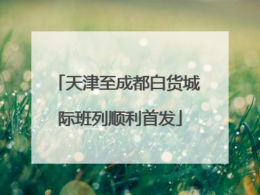 天津至成都白货城际班列顺利首发