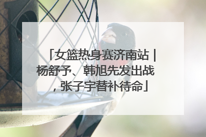 女篮热身赛济南站｜杨舒予、韩旭先发出战，张子宇替补待命