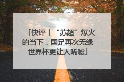 快评丨“苏超”爆火的当下，国足再次无缘世界杯更让人唏嘘