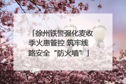 徐州铁警强化麦收季火患管控 筑牢线路安全“防火墙”