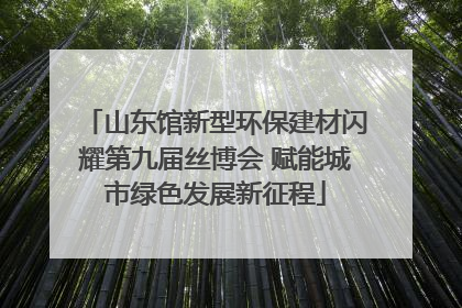 山东馆新型环保建材闪耀第九届丝博会 赋能城市绿色发展新征程