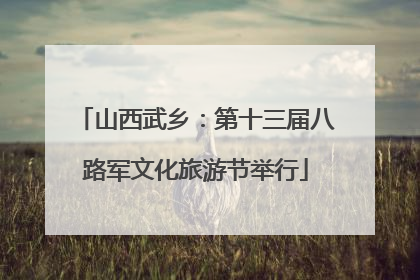 山西武乡：第十三届八路军文化旅游节举行