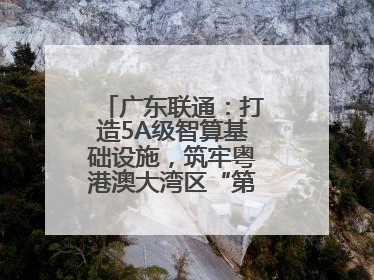 广东联通：打造5A级智算基础设施，筑牢粤港澳大湾区“第一算力引擎”