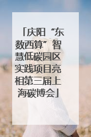 庆阳“东数西算”智慧低碳园区实践项目亮相第三届上海碳博会