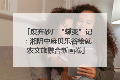 废弃砂厂“蝶变”记：湘阴中麻贝乐谷绘就农文旅融合新画卷