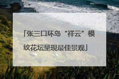 张三口环岛“祥云”模纹花坛呈现最佳景观