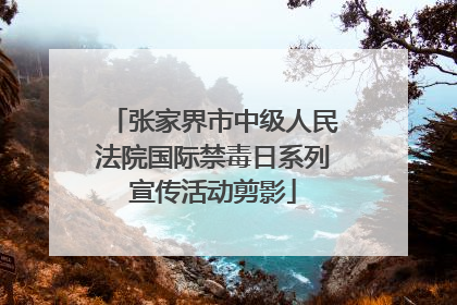 张家界市中级人民法院国际禁毒日系列宣传活动剪影