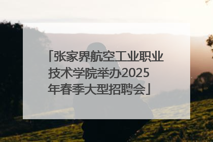 张家界航空工业职业技术学院举办2025年春季大型招聘会