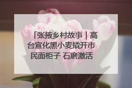 张掖乡村故事｜高台宣化黑小麦撬开市民面柜子 石磨激活村集体钱匣子