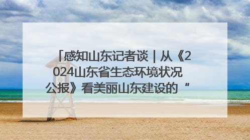 感知山东记者谈｜从《2024山东省生态环境状况公报》看美丽山东建设的“成绩单”与“任务书”