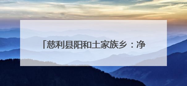 慈利县阳和土家族乡：净网清河，共护溇澧清波