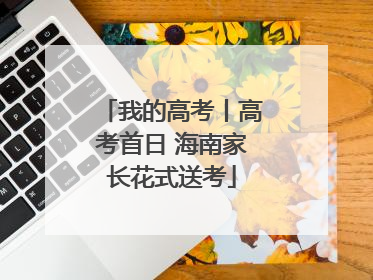 我的高考丨高考首日 海南家长花式送考