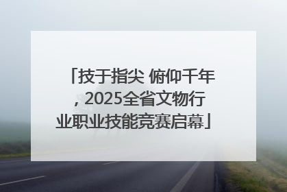 技于指尖 俯仰千年，2025全省文物行业职业技能竞赛启幕