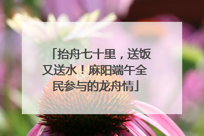 抬舟七十里，送饭又送水！麻阳端午全民参与的龙舟情