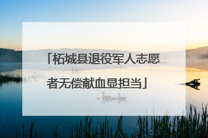 柘城县退役军人志愿者无偿献血显担当