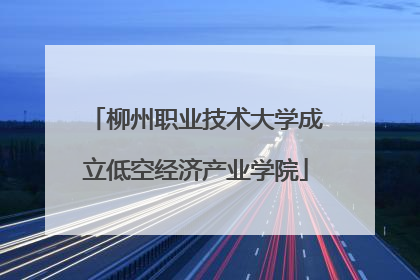 柳州职业技术大学成立低空经济产业学院