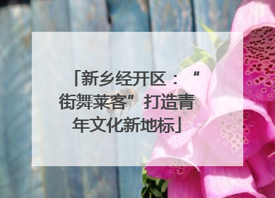 新乡经开区：“街舞莱客”打造青年文化新地标