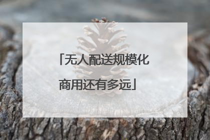 无人配送规模化商用还有多远