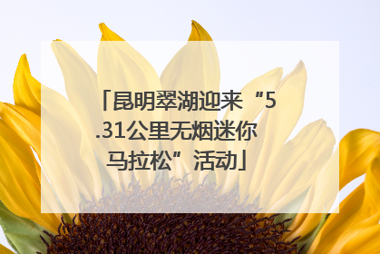 昆明翠湖迎来“5.31公里无烟迷你马拉松”活动
