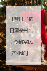 昔日“抗日堡垒村”，今朝富民产业新