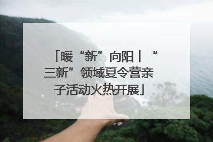 暖“新”向阳丨“三新”领域夏令营亲子活动火热开展