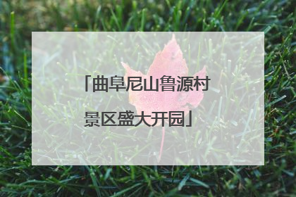 曲阜尼山鲁源村景区盛大开园