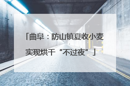 曲阜：防山镇夏收小麦实现烘干“不过夜”