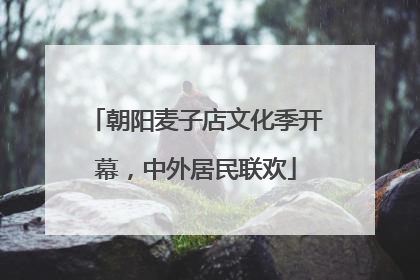 朝阳麦子店文化季开幕，中外居民联欢