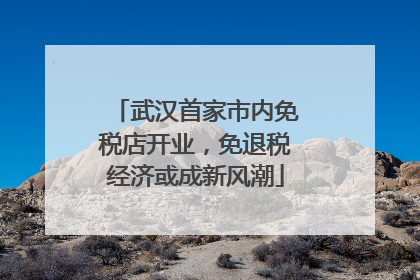 武汉首家市内免税店开业，免退税经济或成新风潮