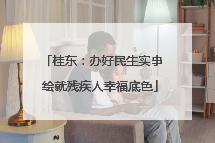 桂东：办好民生实事 绘就残疾人幸福底色