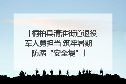 桐柏县清淮街道退役军人勇担当 筑牢暑期防溺“安全堤”