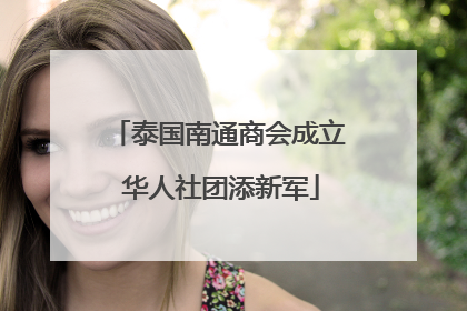 泰国南通商会成立 华人社团添新军