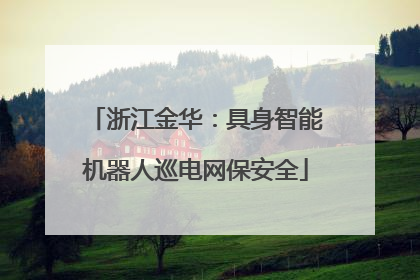 浙江金华：具身智能机器人巡电网保安全