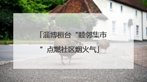 淄博桓台“睦邻集市”点燃社区烟火气