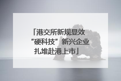 港交所新规显效 “硬科技”新兴企业扎堆赴港上市