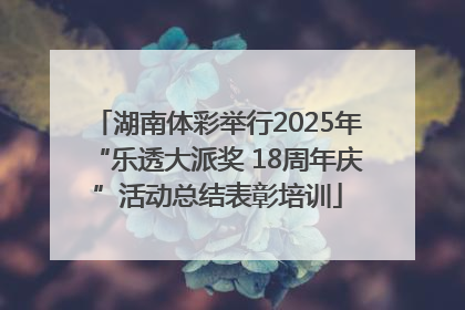 湖南体彩举行2025年“乐透大派奖 18周年庆”活动总结表彰培训