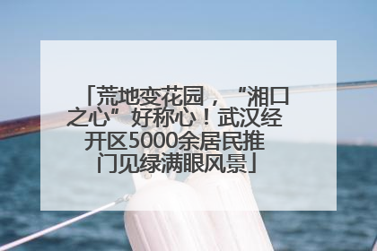 荒地变花园，“湘口之心”好称心！武汉经开区5000余居民推门见绿满眼风景