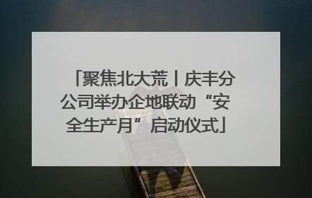 聚焦北大荒丨庆丰分公司举办企地联动“安全生产月”启动仪式