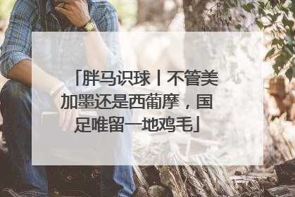 胖马识球丨不管美加墨还是西葡摩，国足唯留一地鸡毛