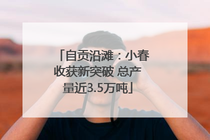 自贡沿滩：小春收获新突破 总产量近3.5万吨