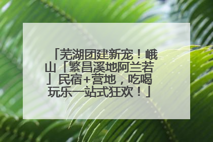 芜湖团建新宠！峨山「繁昌溪地阿兰若」民宿+营地，吃喝玩乐一站式狂欢！