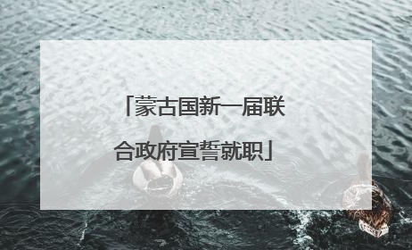蒙古国新一届联合政府宣誓就职