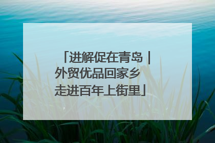 进解促在青岛｜外贸优品回家乡 走进百年上街里