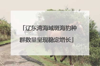 辽东湾海域斑海豹种群数量呈现稳定增长