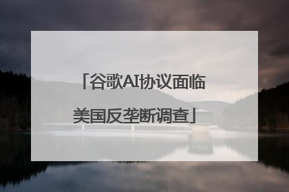 谷歌AI协议面临美国反垄断调查